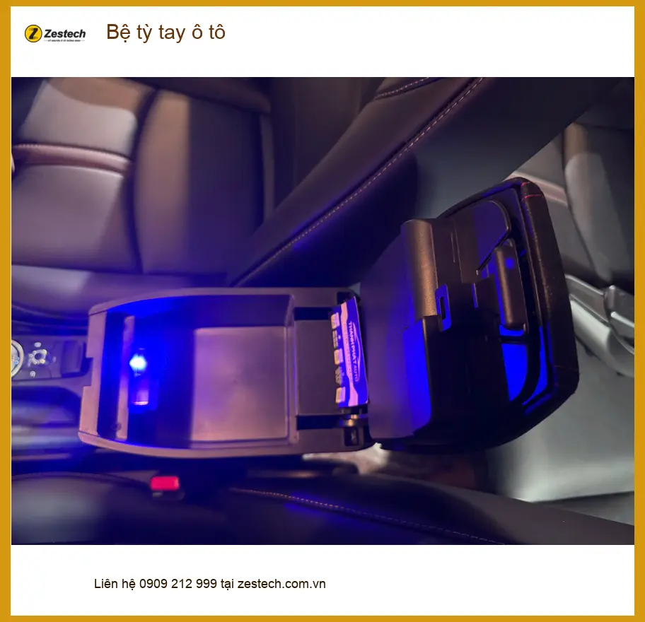 Chú Long lắp bệ tỳ tay ô tô cho Hyundai Accent tại Quận Bình Tân để lái xe đỡ mỏi tay ảnh thực tế 5
