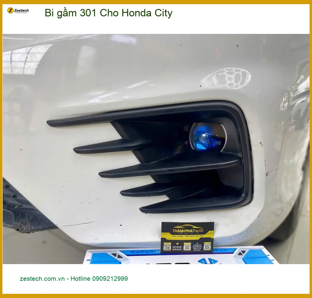 Anh Dũng độ bi gầm 301 cho Honda City tại Quận 12 để lái xe an toàn ảnh thực tế 2