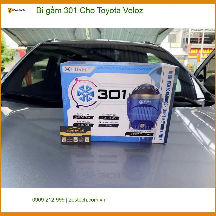 Chị Ngân độ bi gầm 301 cho Toyota Veloz để lái xe an toàn hơn tại Hóc Môn ảnh thực tế 3