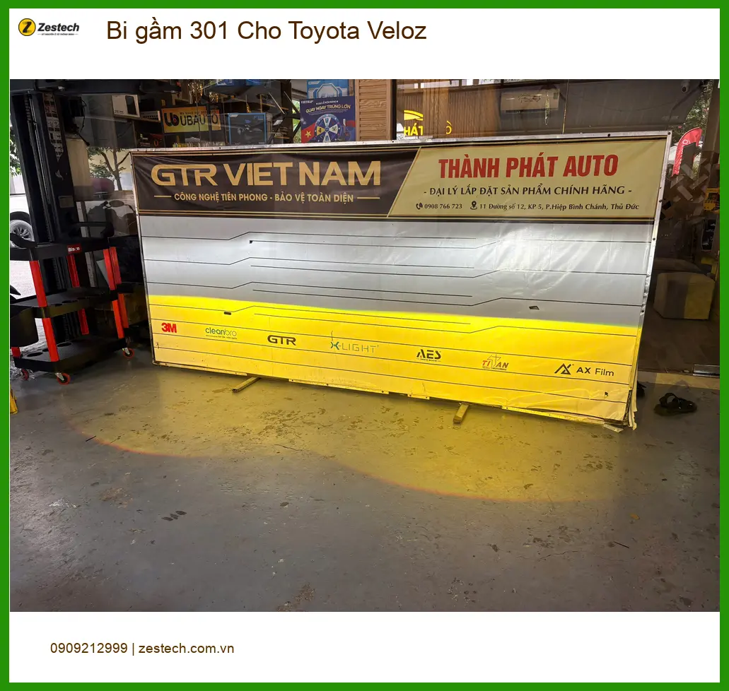 Anh Khoa độ bi gầm 301 cho Toyota Veloz ở Thủ Đức vì đèn zin yếu. ảnh thực tế 5
