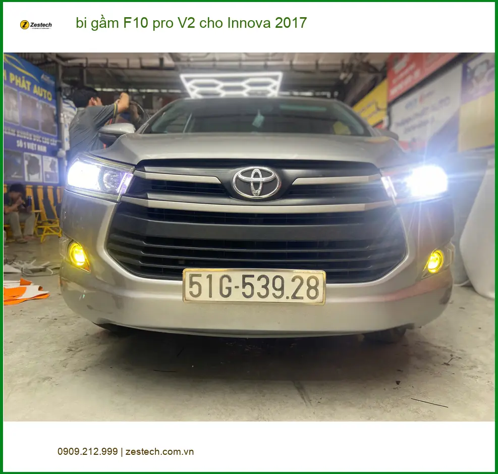 Anh Hùng lắp bi gầm F10 pro V2 cho Innova 2017 tại Quận Phú Nhuận