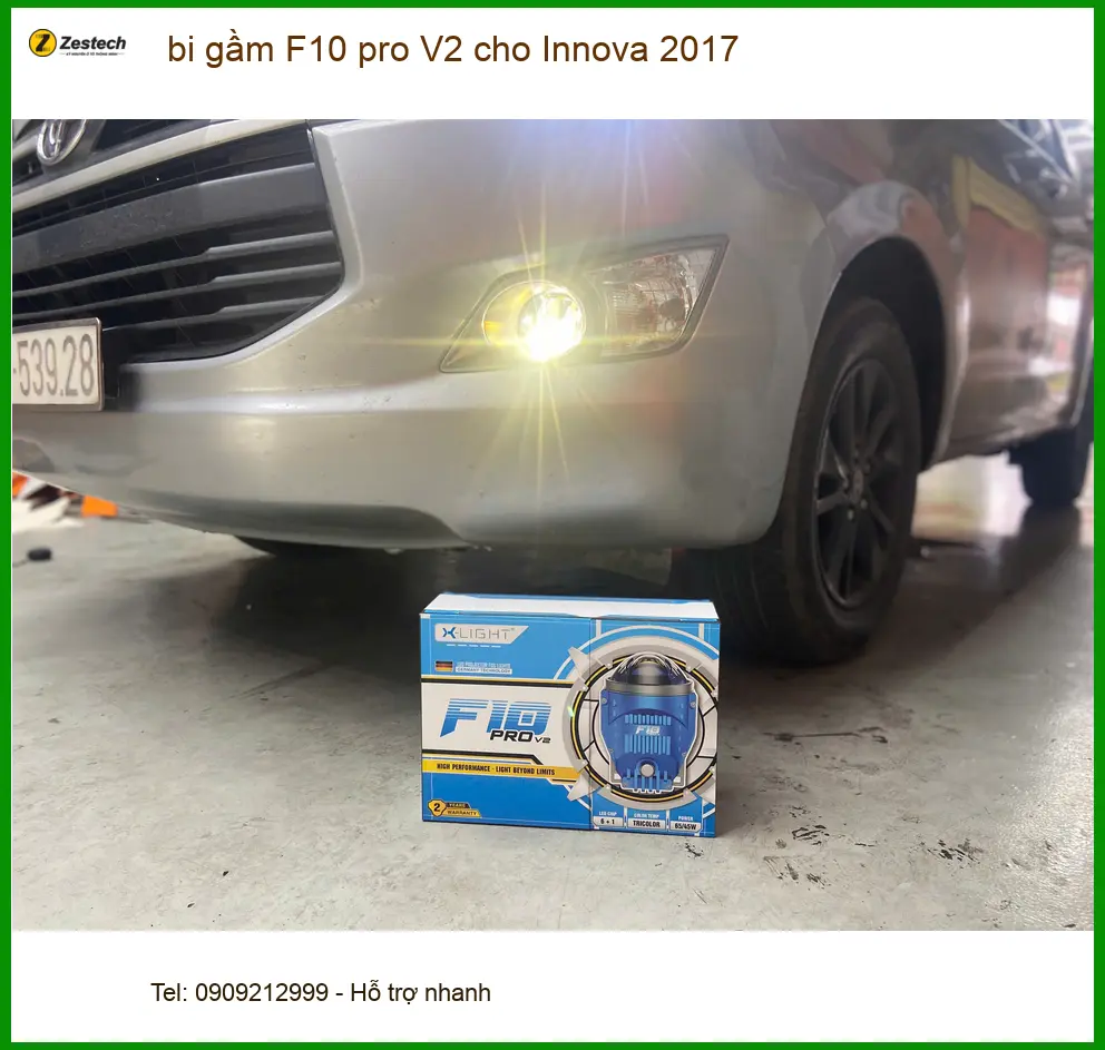Anh Tùng lắp bi gầm F10 Pro V2 cho Innova 2017 tại Thủ Đức vì muốn ánh sáng vượt trội