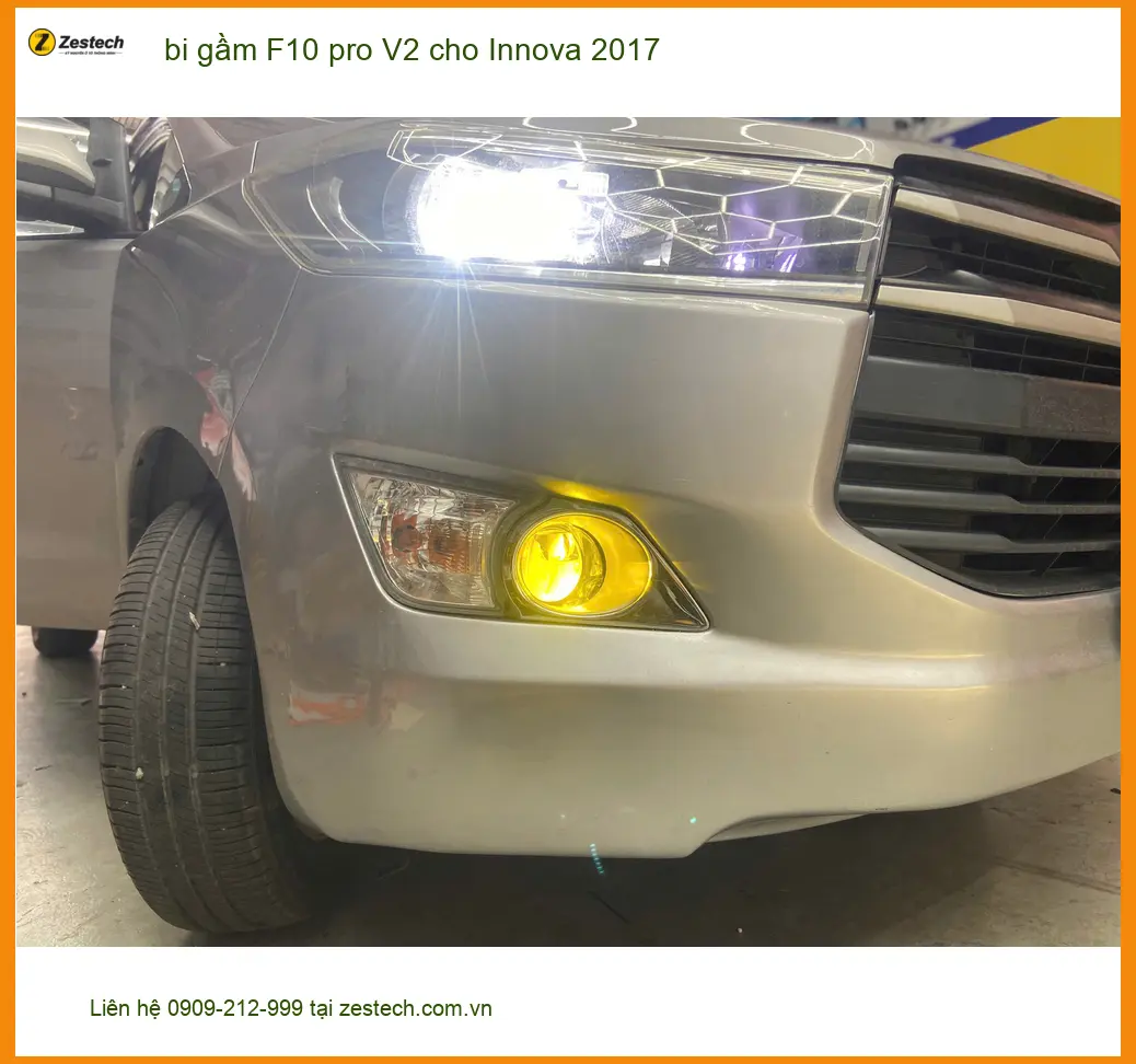 Anh Tùng lắp bi gầm F10 Pro V2 cho Innova 2017 tại Thủ Đức vì muốn ánh sáng vượt trội ảnh thực tế 2