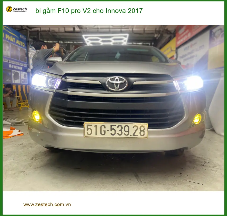 Anh Tùng lắp bi gầm F10 Pro V2 cho Innova 2017 tại Thủ Đức vì muốn ánh sáng vượt trội ảnh thực tế 3