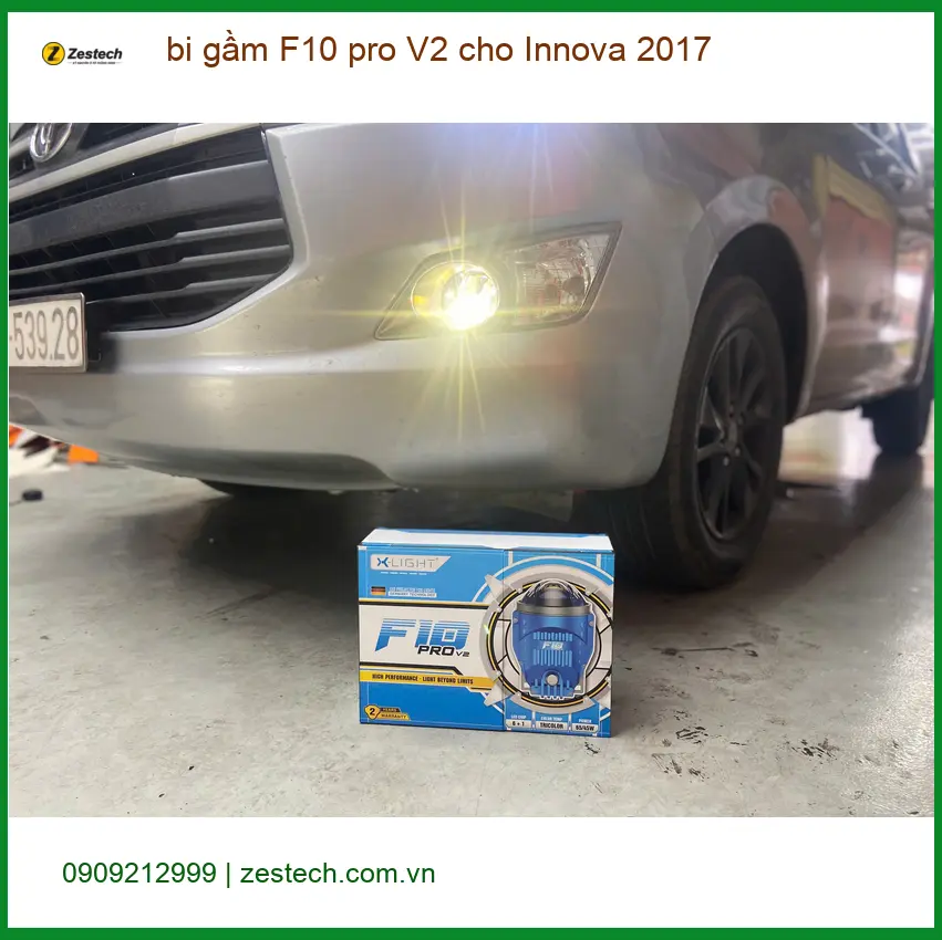 Anh Khải độ bi gầm F10 pro V2 cho Innova 2017 tại Hóc Môn vì đèn zin quá yếu ảnh thực tế 3