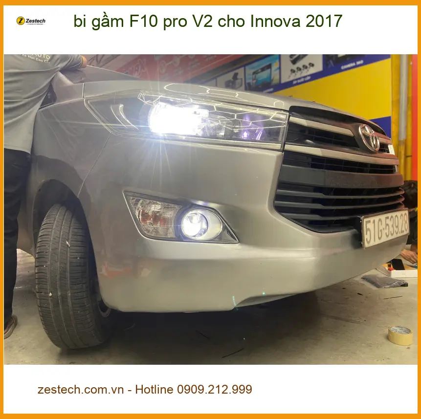 Chú An độ bi gầm F10 pro V2 cho Innova 2017 Quận 12 để tăng sáng ảnh thực tế 5