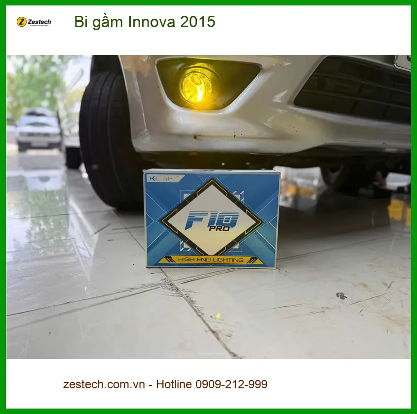 Anh Quang Minh lắp bi gầm Innova 2015 tại Q.12 để tăng cường độ sáng ảnh thực tế 2