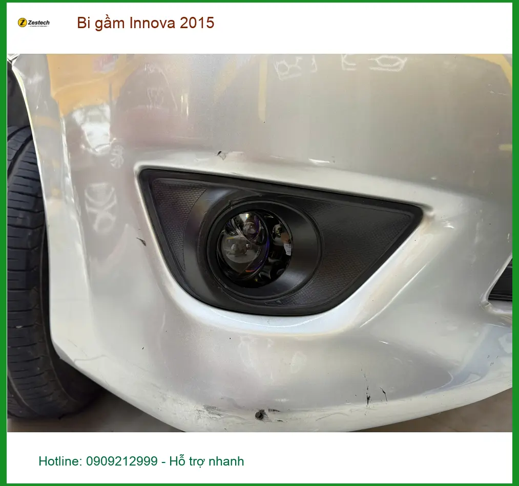 Anh Khải độ bi gầm Innova 2015 tại Quận 9 để cải thiện tầm nhìn ban đêm ảnh thực tế 2