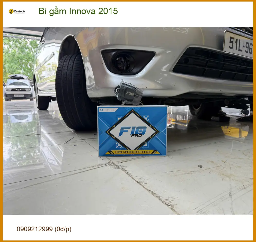 Anh Khải độ bi gầm Innova 2015 tại Quận 9 để cải thiện tầm nhìn ban đêm ảnh thực tế 3