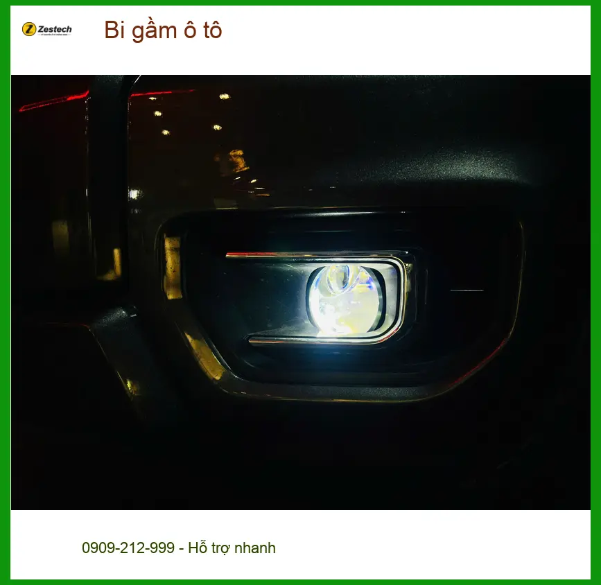 Anh Khang độ bi gầm ô tô Nissan Almera tại Quận 9 để tăng sáng khi đi đêm
