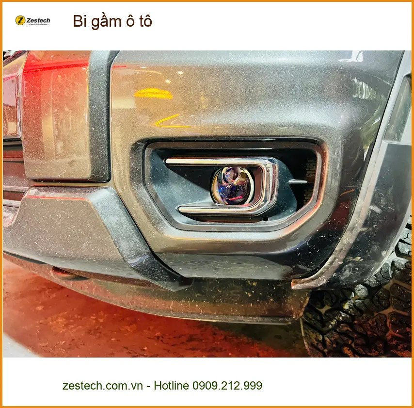 Anh Khang độ bi gầm ô tô Nissan Almera tại Quận 9 để tăng sáng khi đi đêm ảnh thực tế 4