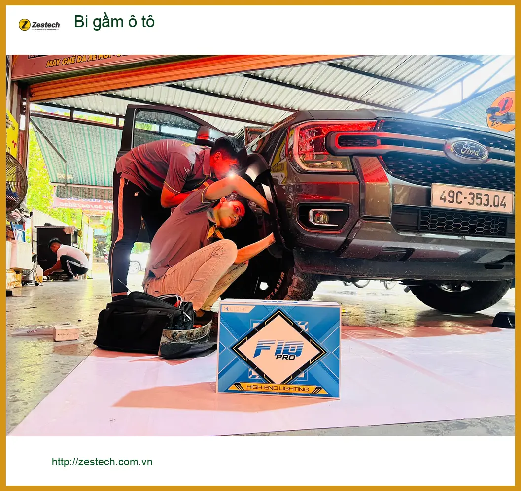 Anh Huy độ bi gầm cho Kia Cerato ở Quận 12 để tăng sáng vượt trội