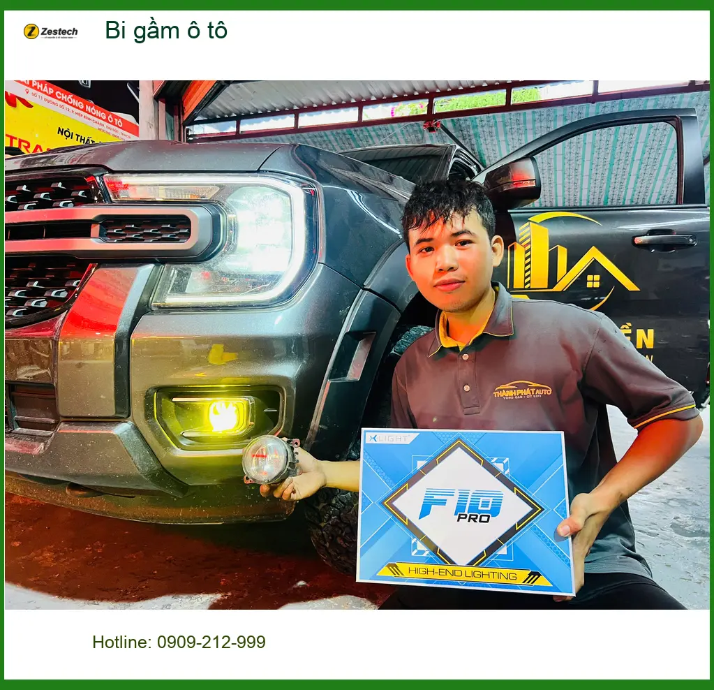 Anh Khánh lắp bi gầm ô tô cho Hyundai Accent tại Quận 10 vì đèn zin kém sáng khi đi đêm ảnh thực tế 4