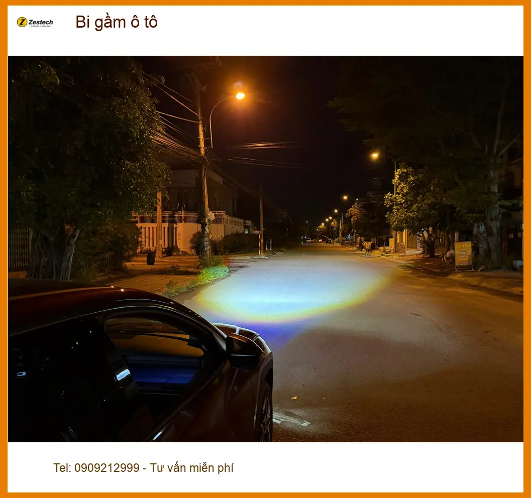 Chú Đức lắp bi gầm ô tô cho Hyundai Kona vì đèn zin yếu khi đi đêm ở Quận 9 ảnh thực tế 4