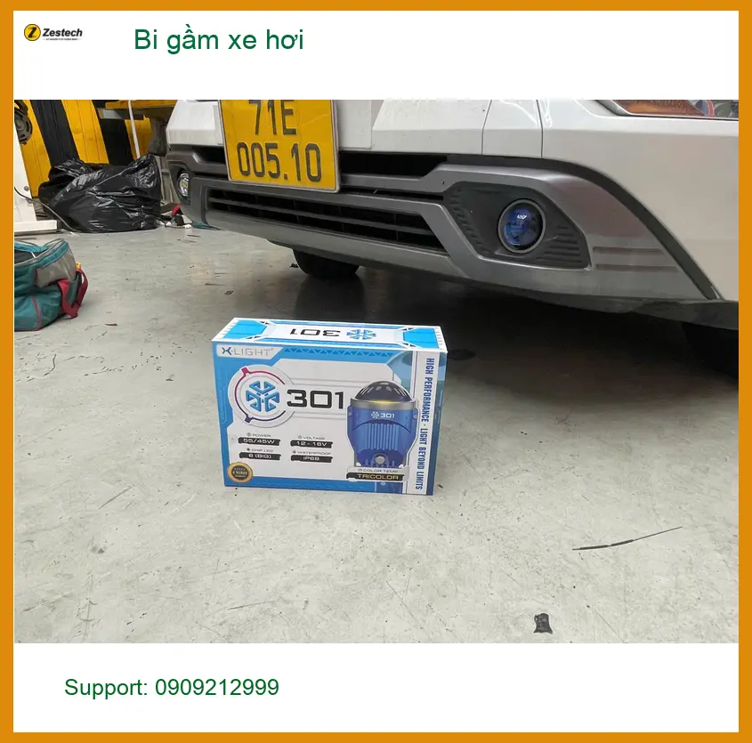 Anh Phước nâng cấp bi gầm xe Honda Civic để đi đêm an toàn hơn tại Quận 11