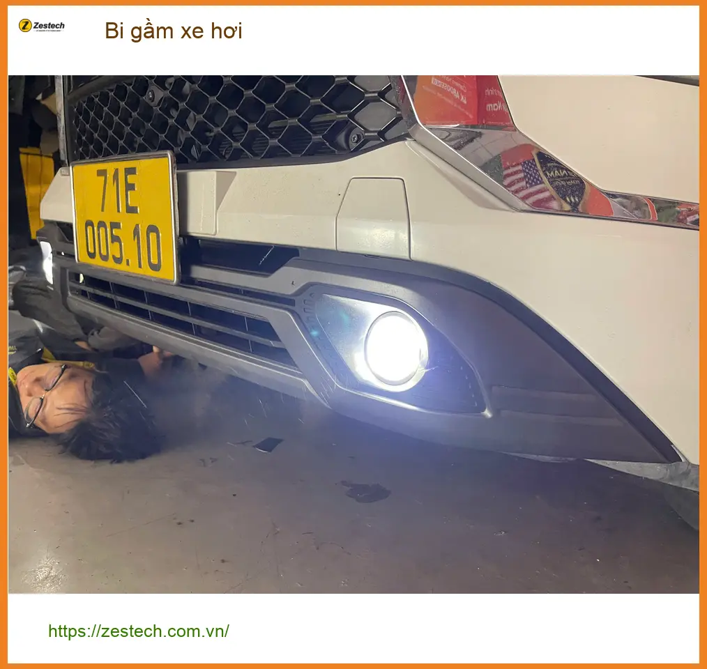 Anh Phước nâng cấp bi gầm xe Honda Civic để đi đêm an toàn hơn tại Quận 11 ảnh thực tế 3