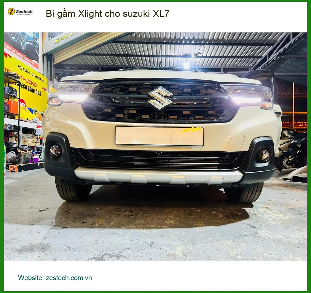 Anh Minh lắp Bi gầm Xlight cho Suzuki XL7 tại Quận 9 vì đèn zin quá yếu khi đi đêm ảnh thực tế 2