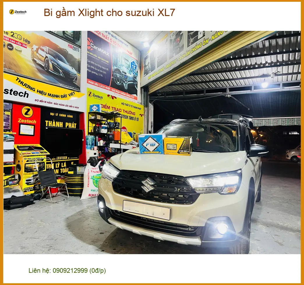 Anh Nhật độ bi gầm Xlight cho Suzuki XL7 tại Quận Tân Bình để tăng sáng khi di chuyển đêm