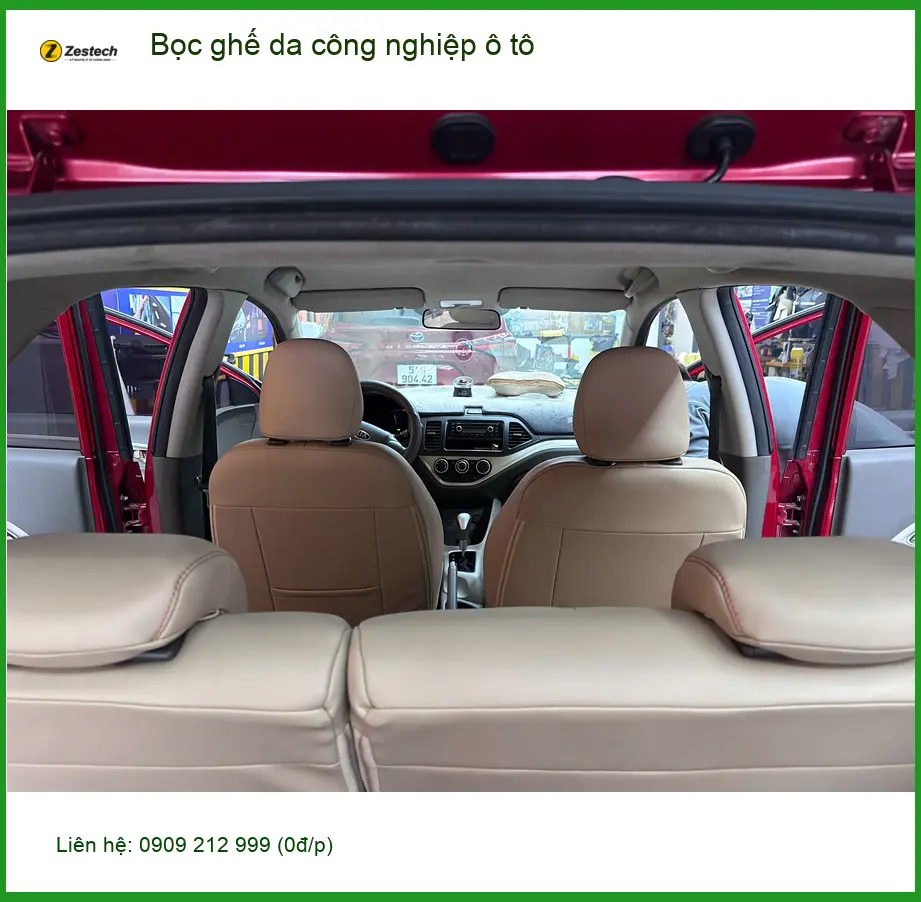 Chị Thanh Thảo bọc ghế da công nghiệp Hyundai Accent tại Quận 12 để làm mới nội thất xe ảnh thực tế 5