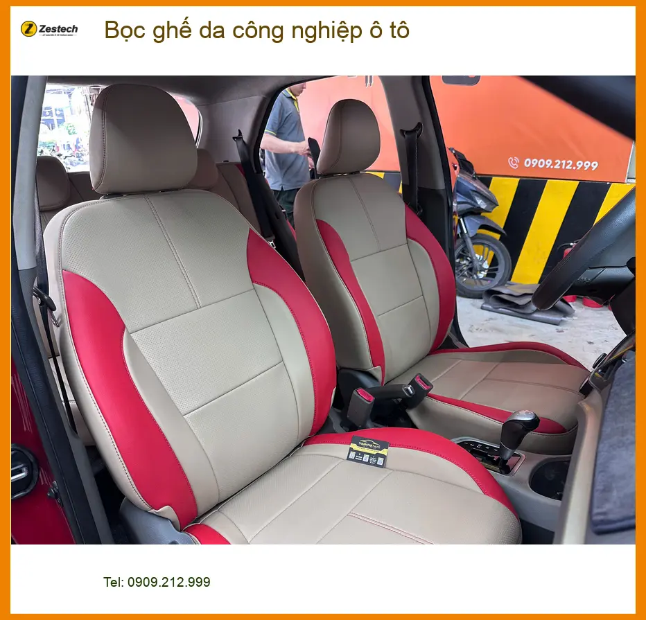 Chị Thảo Kia K3 bọc ghế da công nghiệp ô tô tại Hóc Môn để nội thất luôn mới ảnh thực tế 3