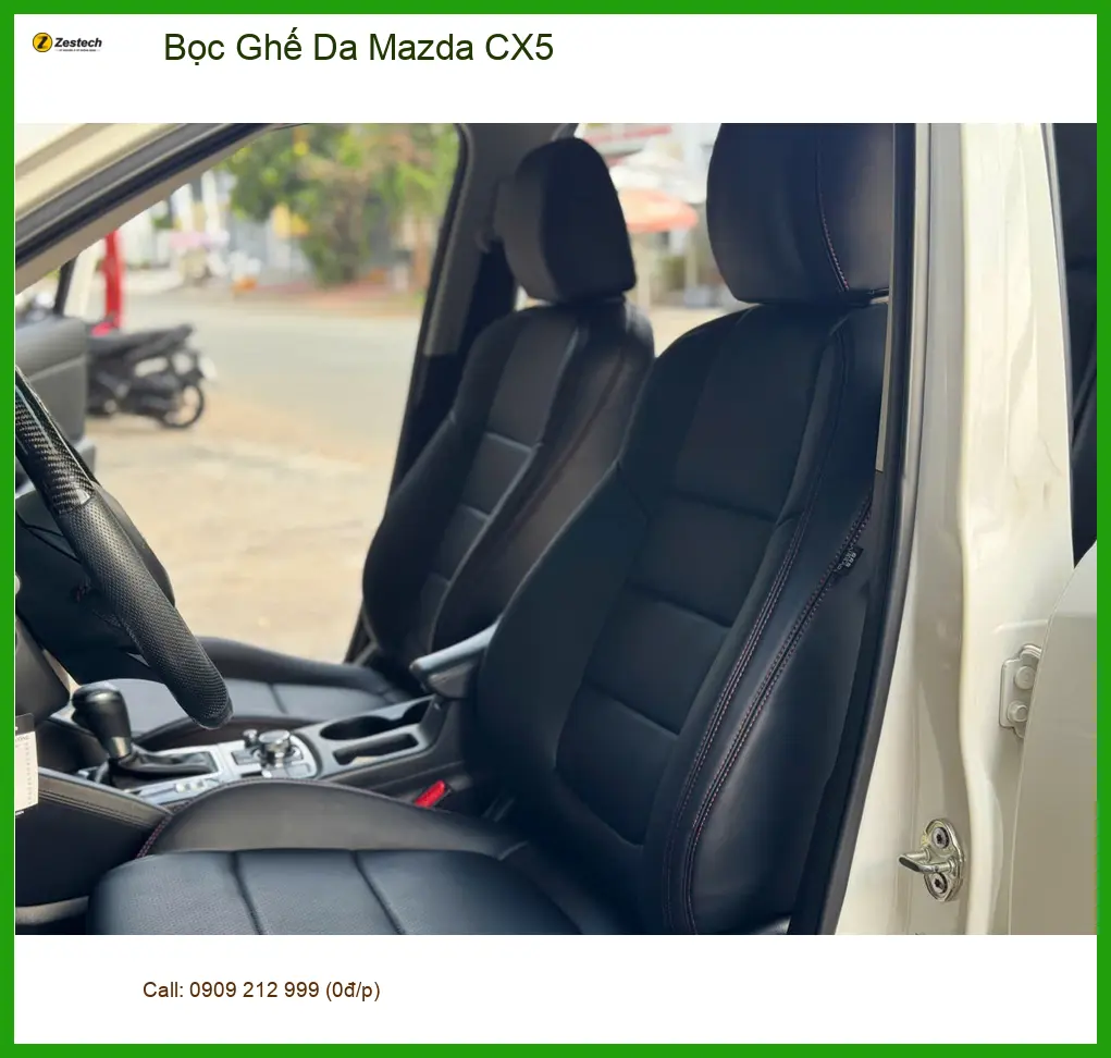 Chị Thảo bọc ghế da Mazda CX5 tại Quận Bình Thạnh để nâng tầm không gian nội thất ảnh thực tế 2