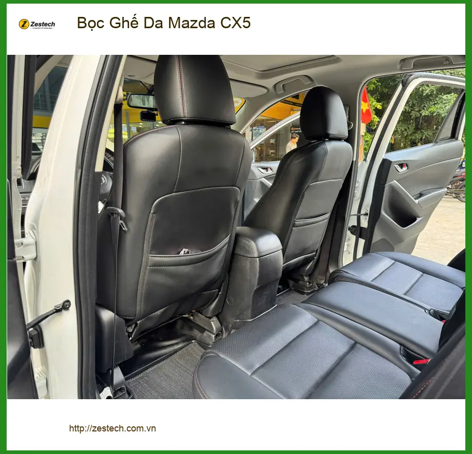 Anh Minh bọc ghế da Mazda CX5 Quận Phú Nhuận tạo vẻ mới mẻ, sang trọng ảnh thực tế 5
