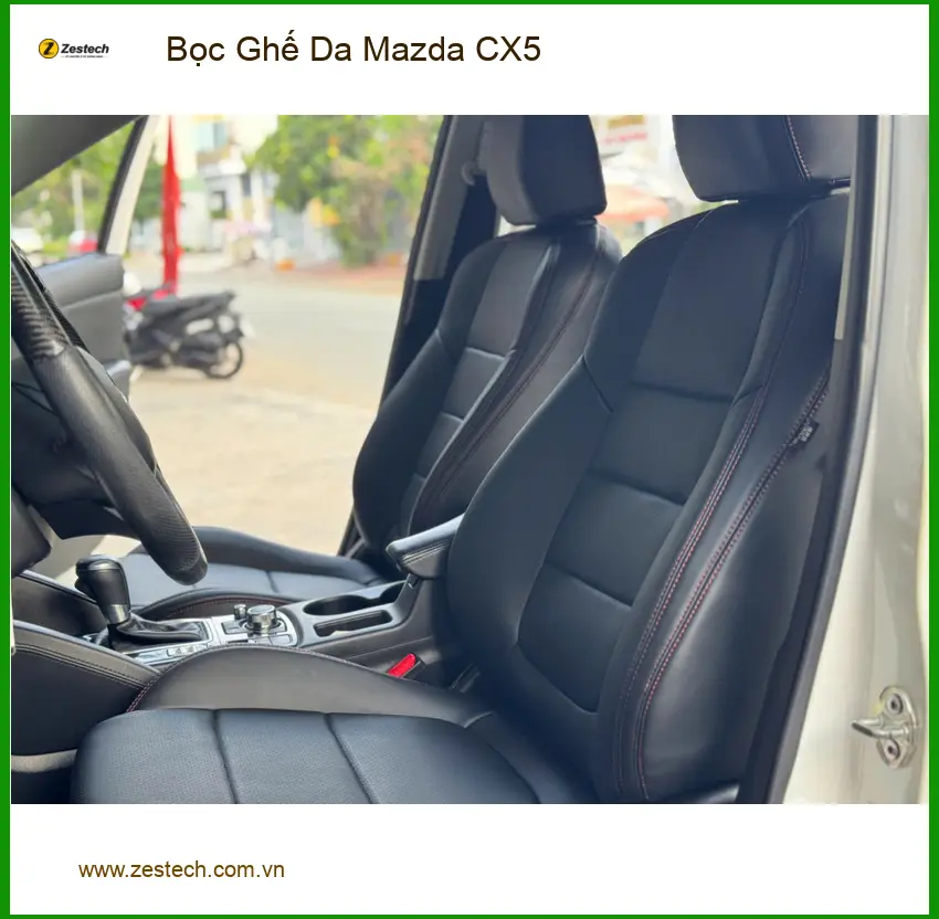 Anh Khang bọc ghế da Mazda CX5 tại Hóc Môn để nội thất thêm phần đẳng cấp ảnh thực tế 3