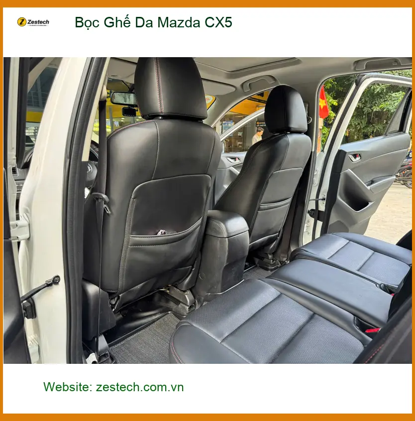 Anh Khang bọc ghế da Mazda CX5 tại Hóc Môn để nội thất thêm phần đẳng cấp ảnh thực tế 4