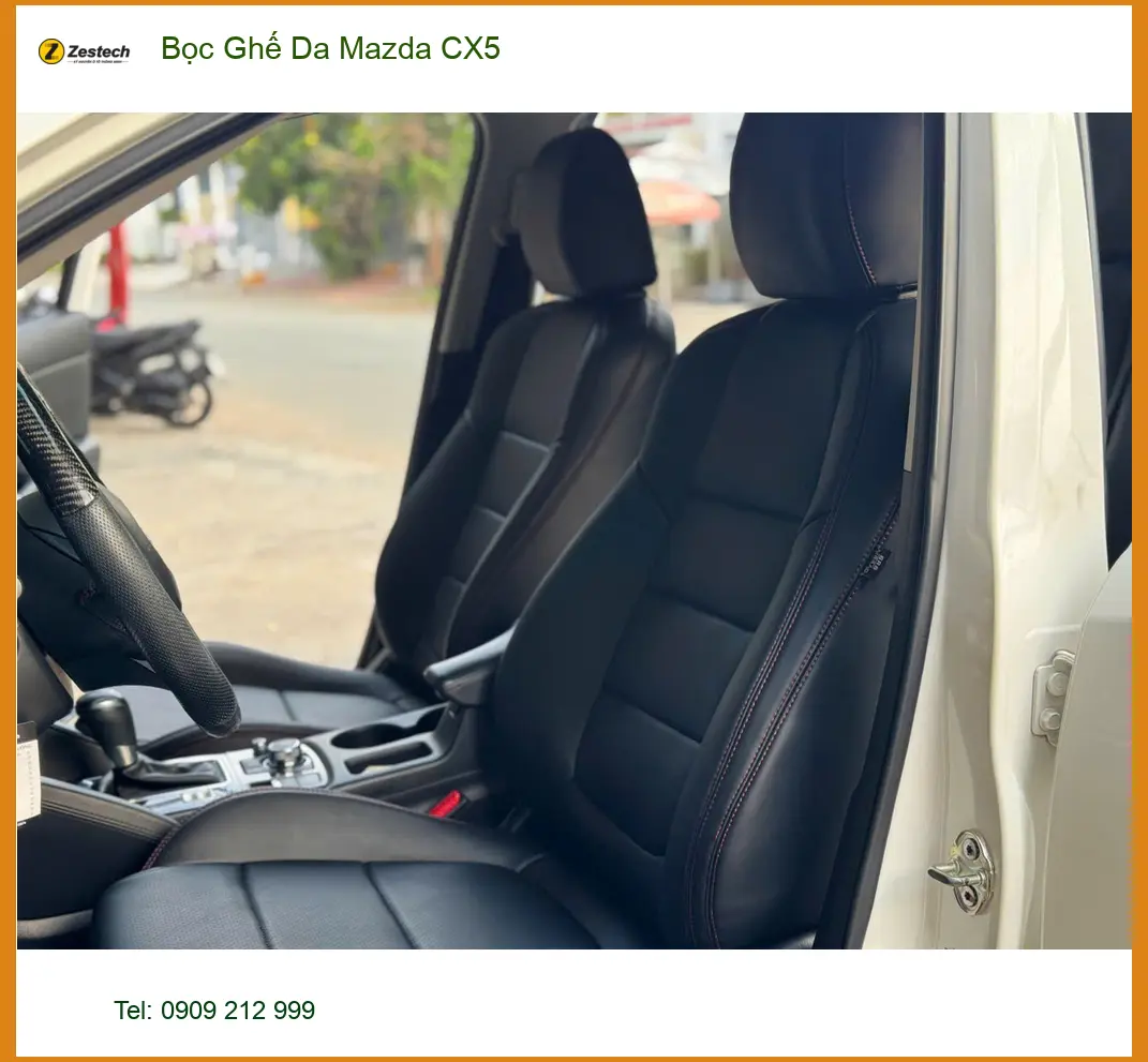 Anh Quang Bọc Ghế Da Mazda CX5 tại Quận 6 cho nội thất bền đẹp ảnh thực tế 3