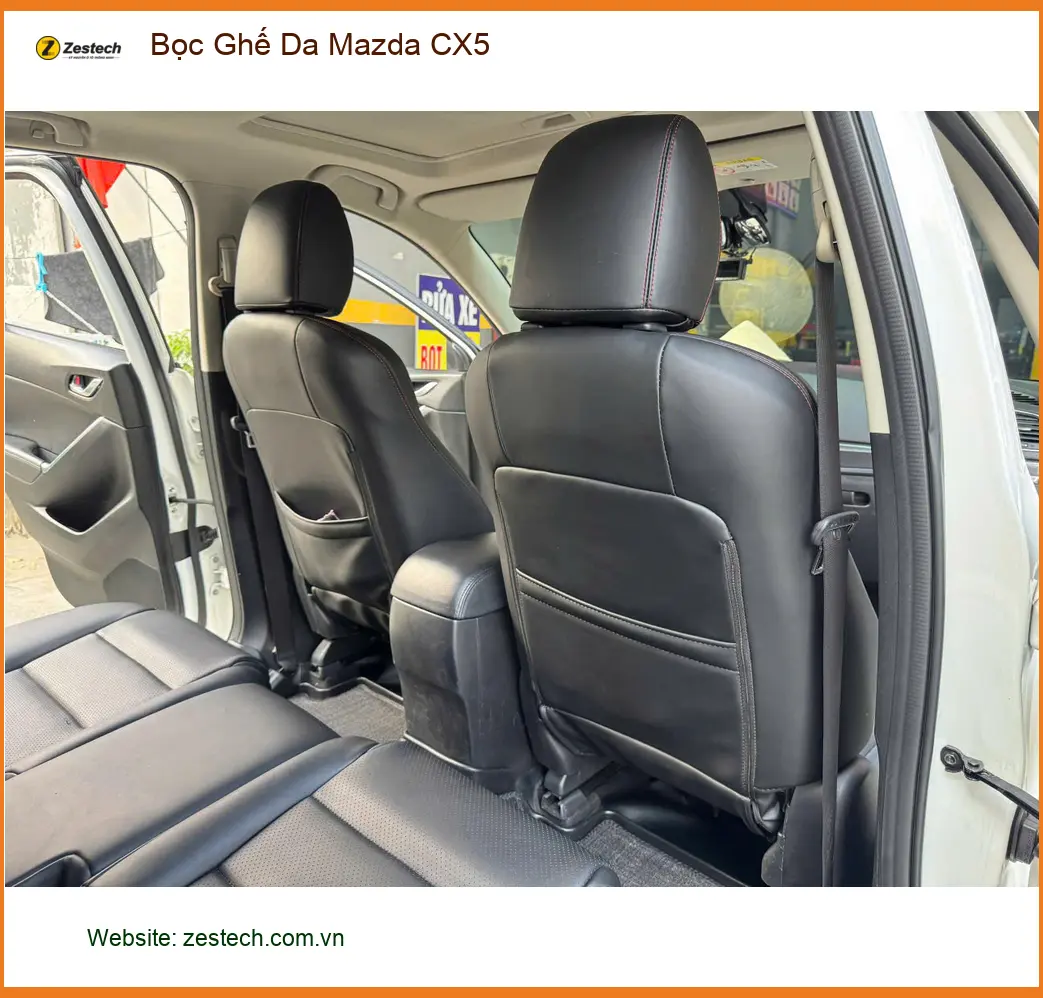Anh Quang Bọc Ghế Da Mazda CX5 tại Quận 6 cho nội thất bền đẹp ảnh thực tế 5