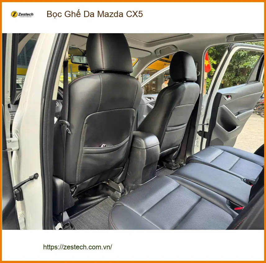 Anh Quang bọc ghế da Mazda CX5 Quận Tân Phú để nâng tầm không gian xe ảnh thực tế 2