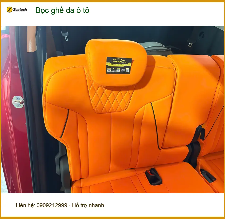Anh Phát bọc ghế da ô tô Toyota Camry tại Quận 6 muốn nội thất sang trọng hơn ảnh thực tế 5