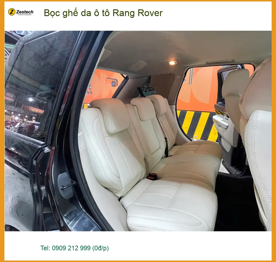 Anh Kiên bọc ghế da ô tô Range Rover tại Quận 12 để làm mới nội thất sang trọng ảnh thực tế 2