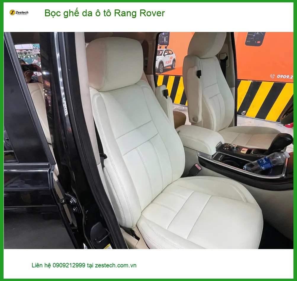 Cô Thảo bọc ghế da Range Rover tại Quận 9 cho nội thất sang trọng ảnh thực tế 2