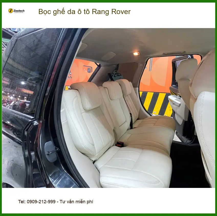 Cô Thảo bọc ghế da Range Rover tại Quận 9 cho nội thất sang trọng ảnh thực tế 3