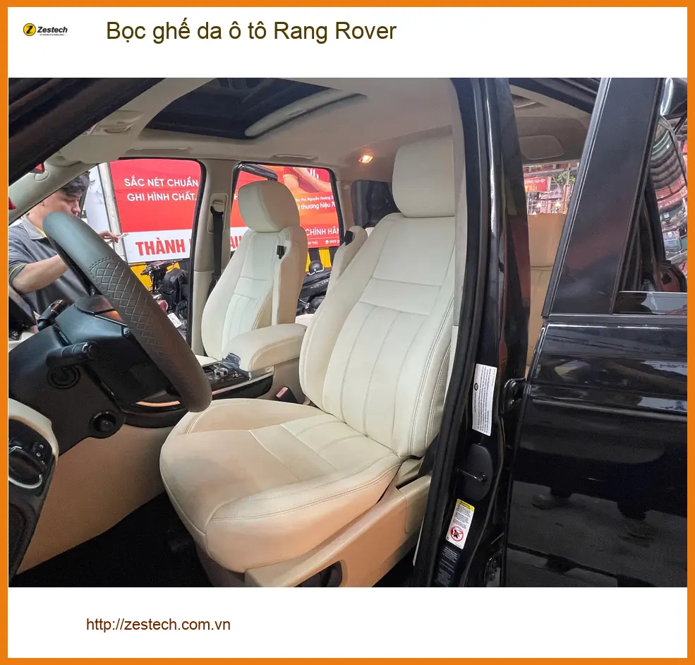Cô Thảo bọc ghế da Range Rover tại Quận 9 cho nội thất sang trọng ảnh thực tế 4