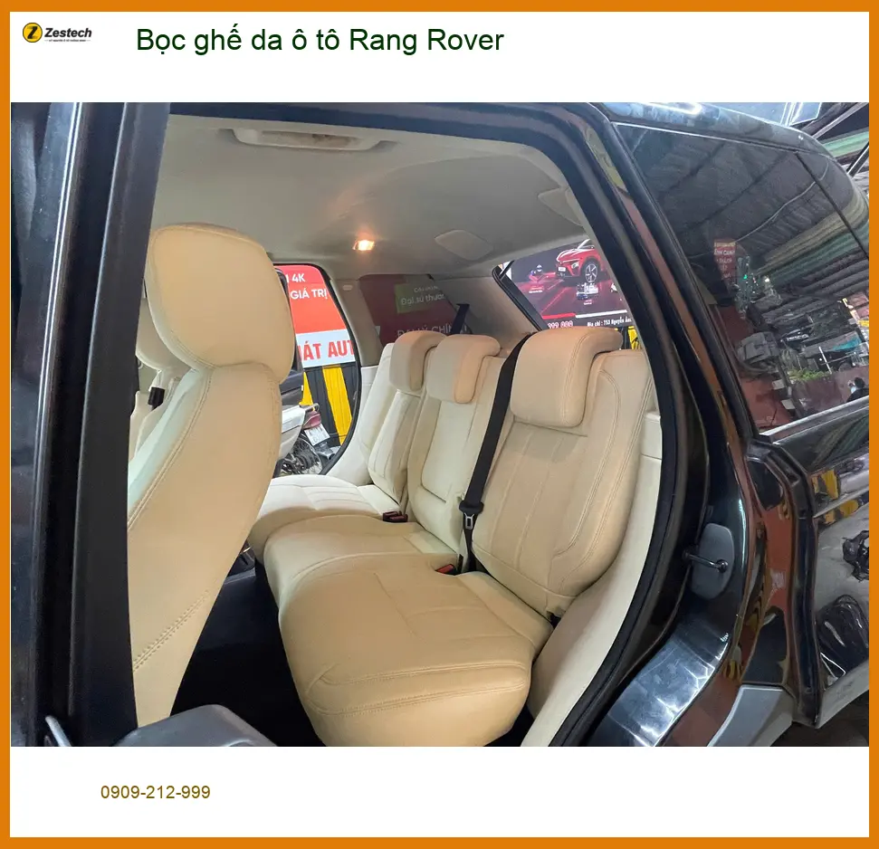 Anh Kế bọc ghế da Range Rover tại Củ Chi - Chọn màu theo phong thủy ảnh thực tế 2
