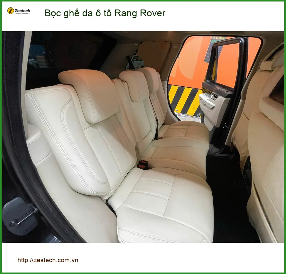 Anh Kế bọc ghế da Range Rover tại Củ Chi - Chọn màu theo phong thủy ảnh thực tế 3