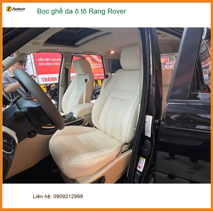 Anh Kế bọc ghế da Range Rover tại Củ Chi - Chọn màu theo phong thủy ảnh thực tế 4