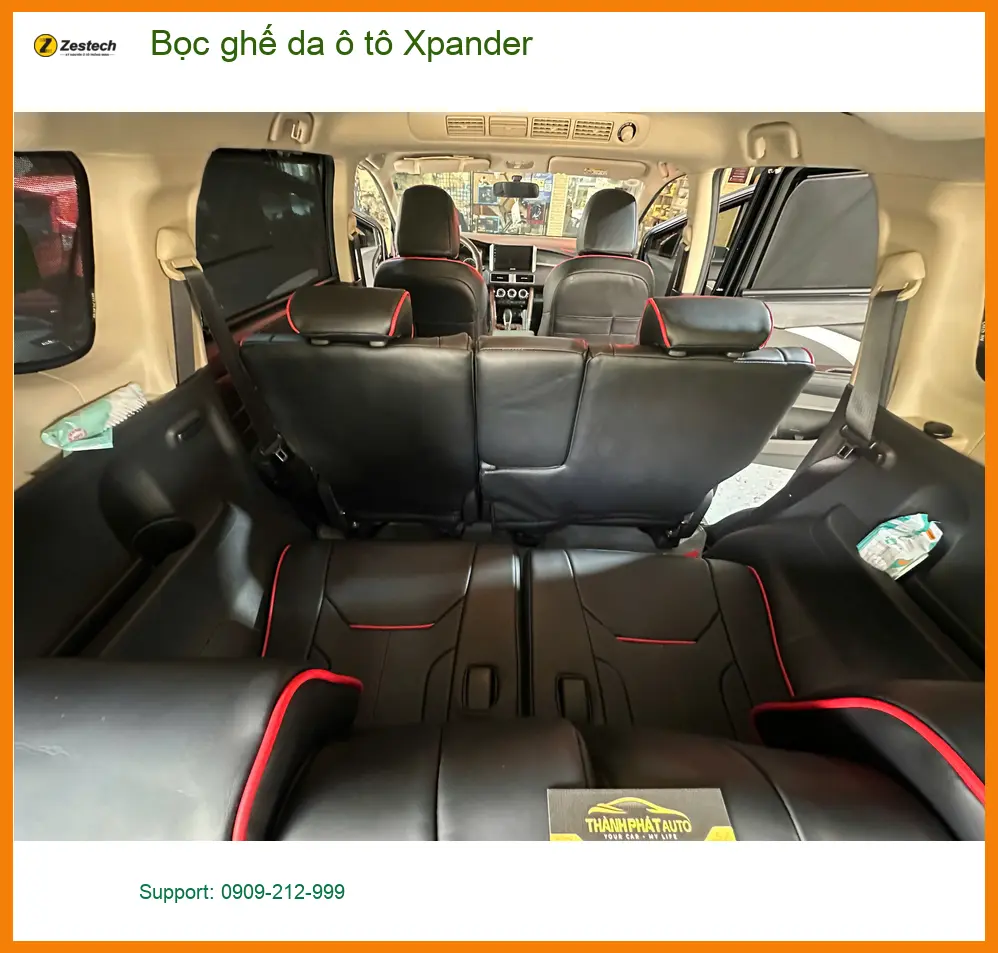 Anh Tú bọc ghế da Xpander tại Hóc Môn để nâng cấp nội thất sang trọng hơn