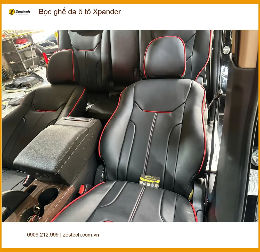 Anh Tú bọc ghế da Xpander tại Hóc Môn để nâng cấp nội thất sang trọng hơn ảnh thực tế 4