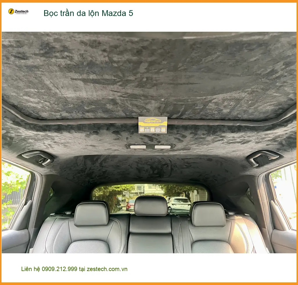 Anh Thắng bọc trần da lộn Mazda 5 tại Cần Giờ để nâng tầm không gian xe