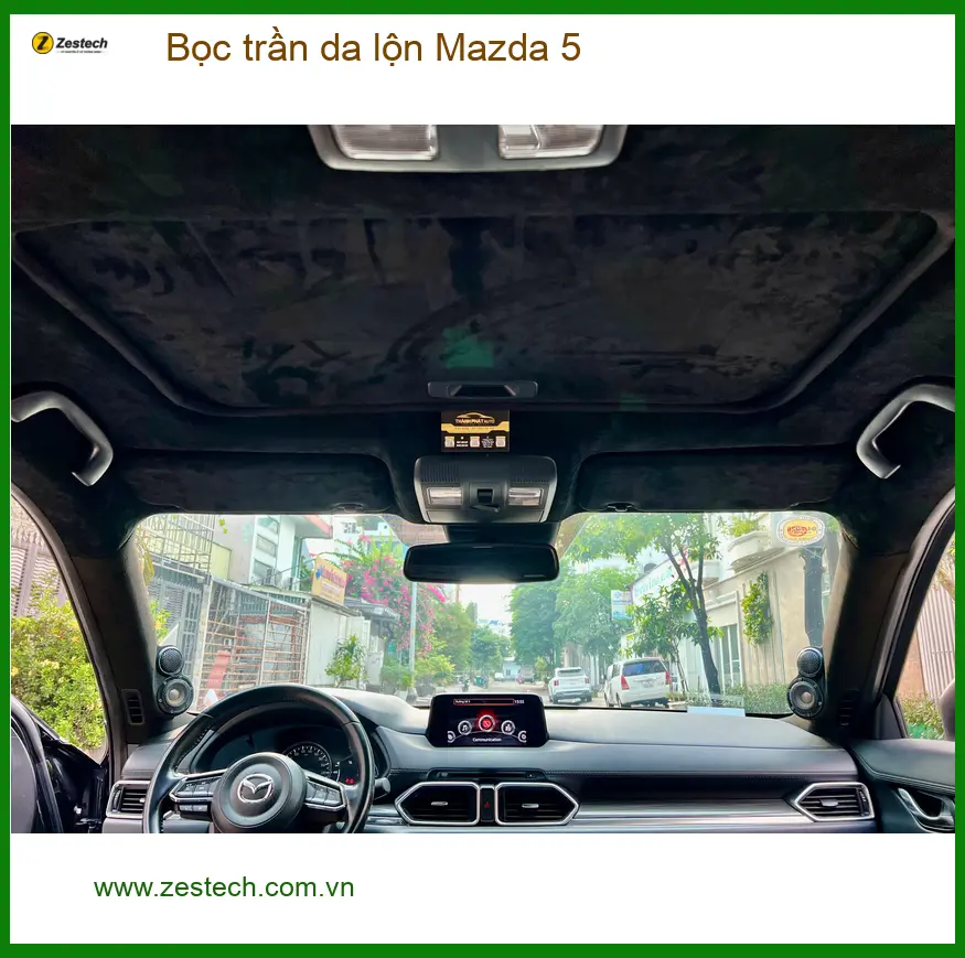 Anh Thắng bọc trần da lộn Mazda 5 tại Cần Giờ để nâng tầm không gian xe ảnh thực tế 3