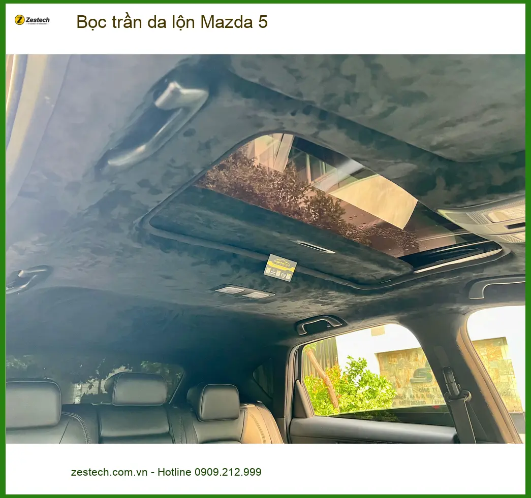 Anh Thắng bọc trần da lộn Mazda 5 tại Cần Giờ để nâng tầm không gian xe ảnh thực tế 5