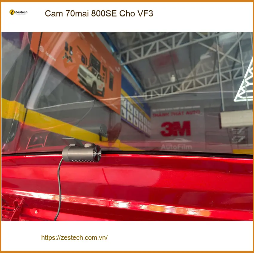 Chị Lan Anh lắp Cam 70mai 800SE cho VinFast VF3 tại Quận Thủ Đức để ghi lại mọi hành trình