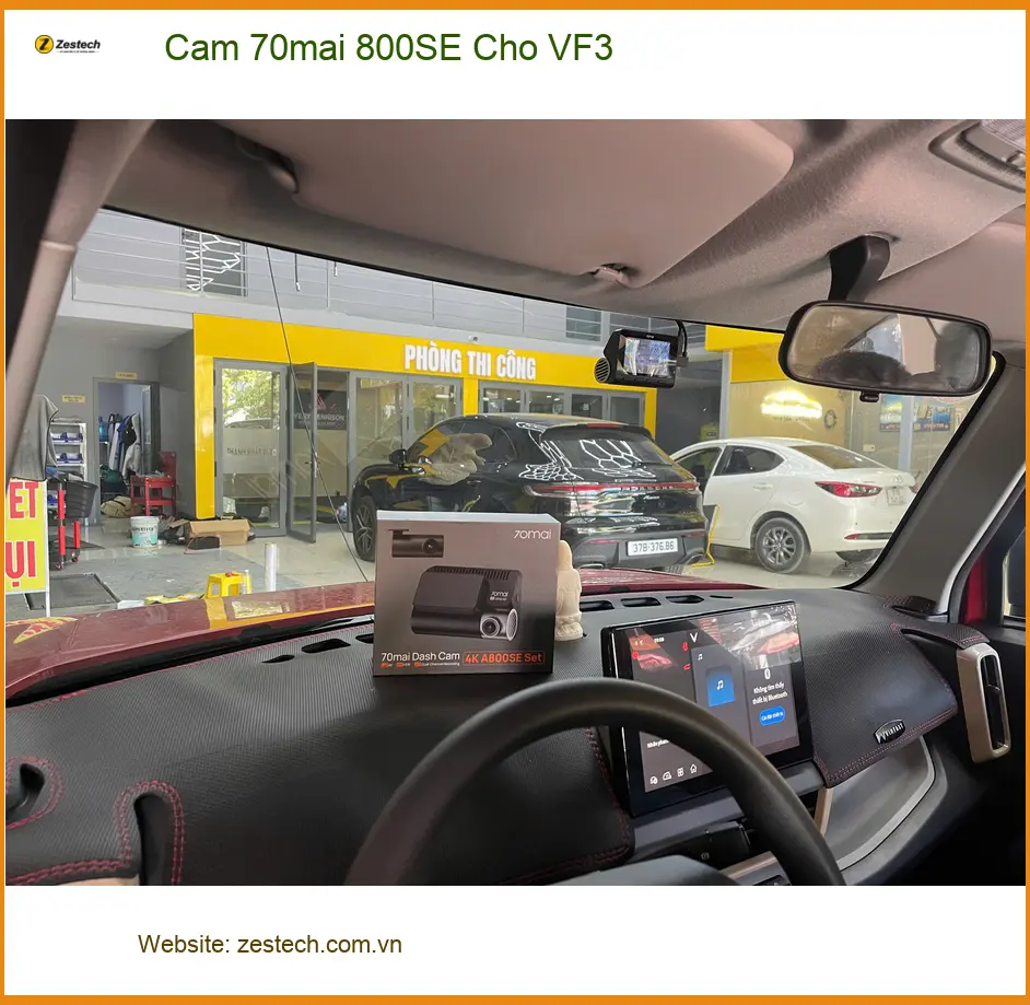 Chị Lan Anh lắp Cam 70mai 800SE cho VinFast VF3 tại Quận Thủ Đức để ghi lại mọi hành trình ảnh thực tế 2