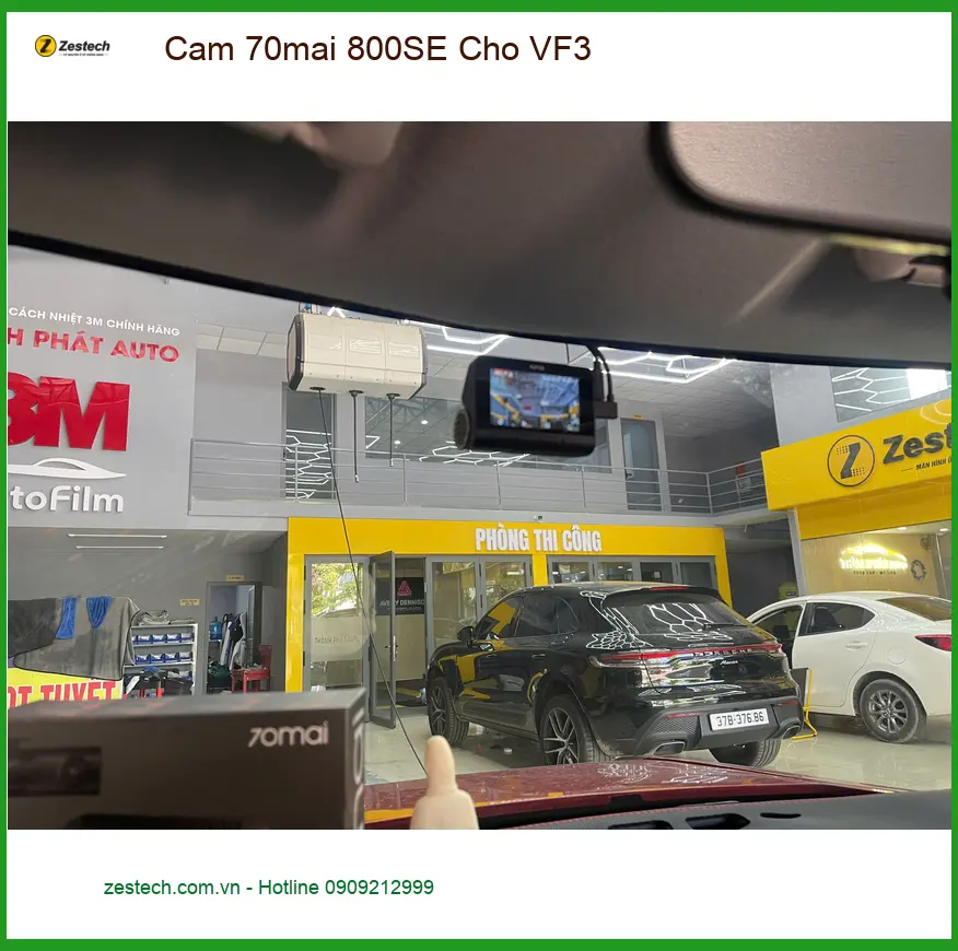 Anh Minh lắp Cam 70mai 800SE cho VinFast VF3 tại Quận 12 để ghi hình hành trình rõ nét ảnh thực tế 4