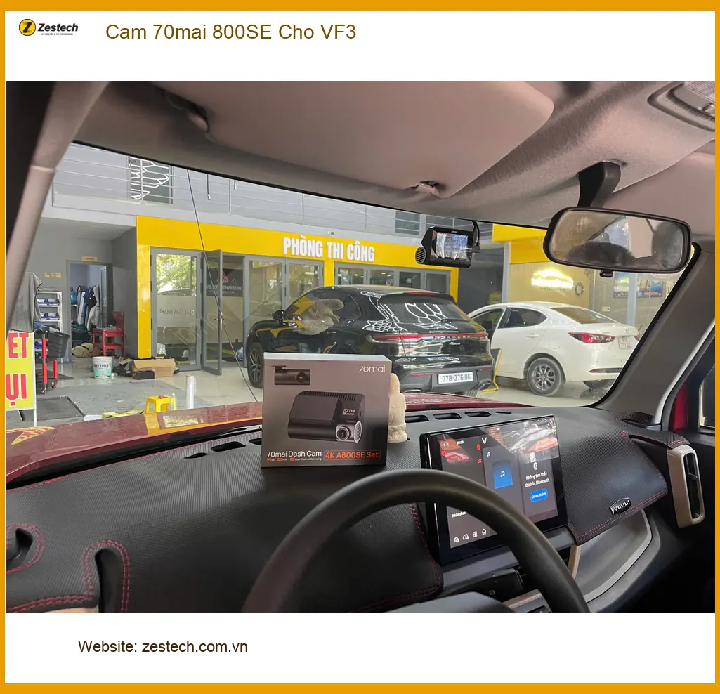 Chị Thảo Nguyên lắp camera 70mai 800SE cho VinFast VF3 tại Quận 6 ảnh thực tế 3