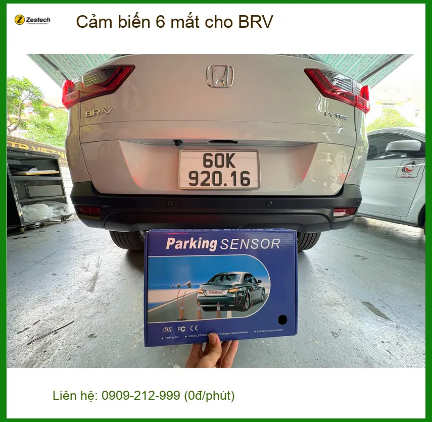 Anh Quang lắp cảm biến 6 mắt cho BRV tại Quận Phú Nhuận vì muốn đỗ xe an toàn hơn ảnh thực tế 4