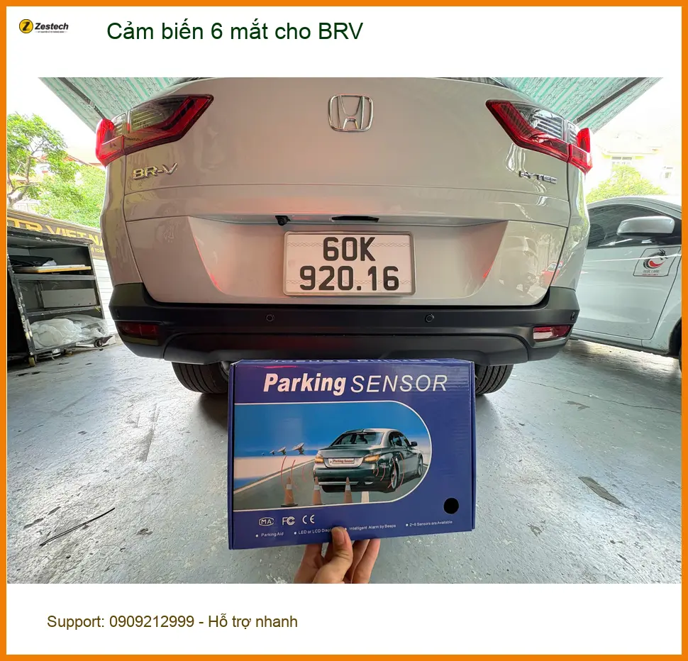 Chú Minh lắp cảm biến 6 mắt cho Honda BRV tại Quận 6 để lái xe an toàn hơn